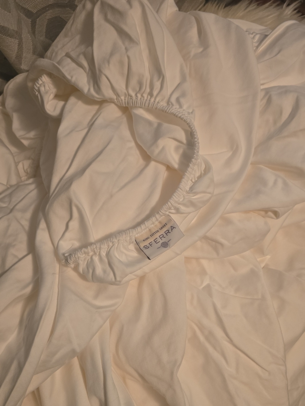 100% Egyptian Cotton Luxury Fitted Sheet Made In Italy